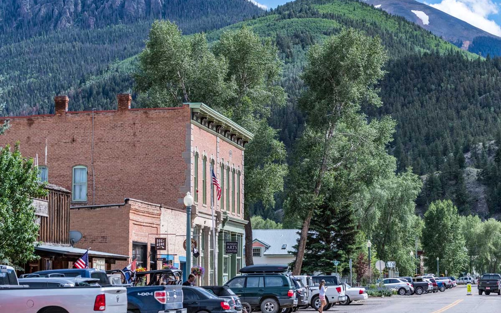 Lake City Colorado main street for Gunnison to Lake City transportation