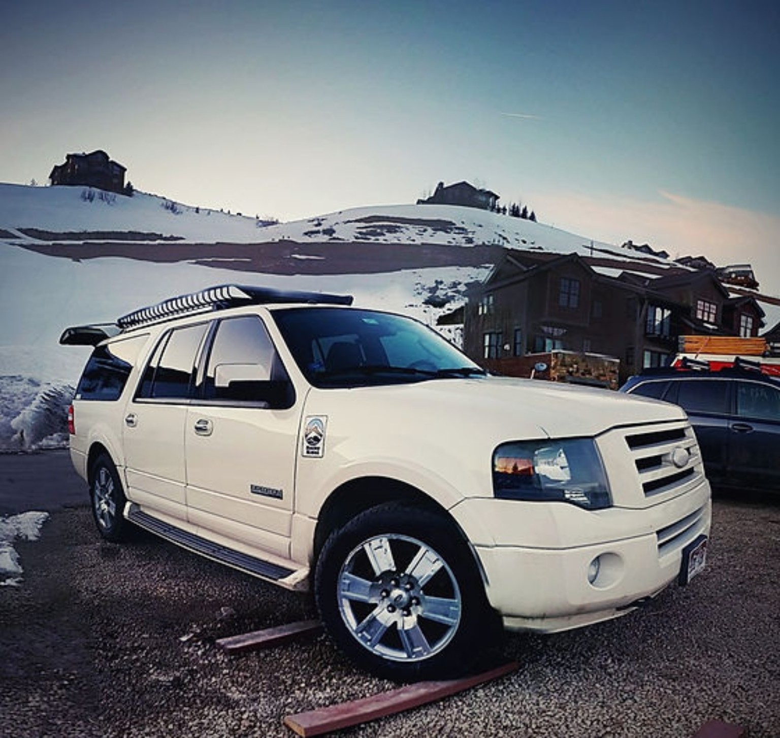Rocky Rides vehicle in mountain conditions