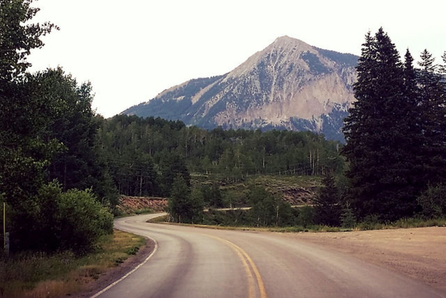 Summer road toward Crested Butte
